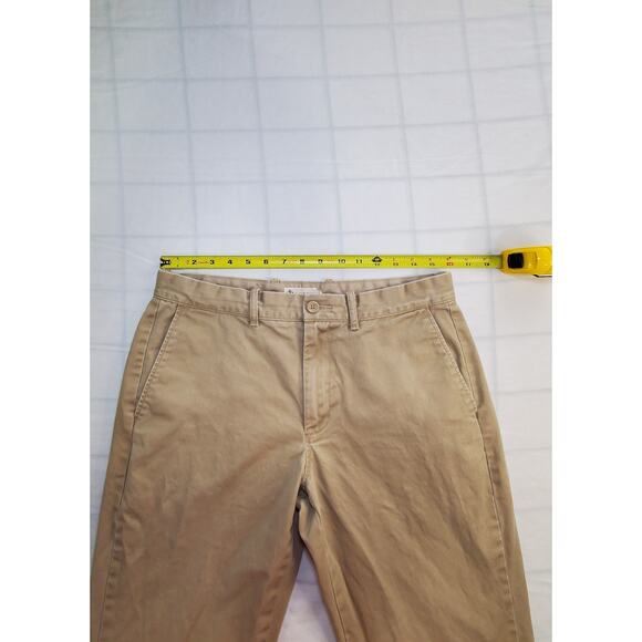 J Crew Pants Mens 32x30 Khaki Tan The Sutton Straight Leg Flat Front Chino Ca14 - Picture 4 of 6